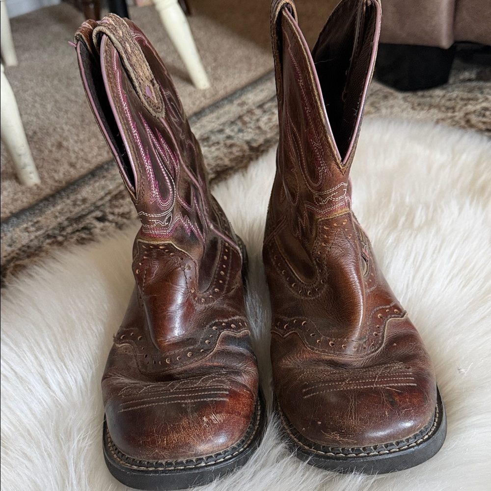 Justin Boots Rich Brown Western Boots